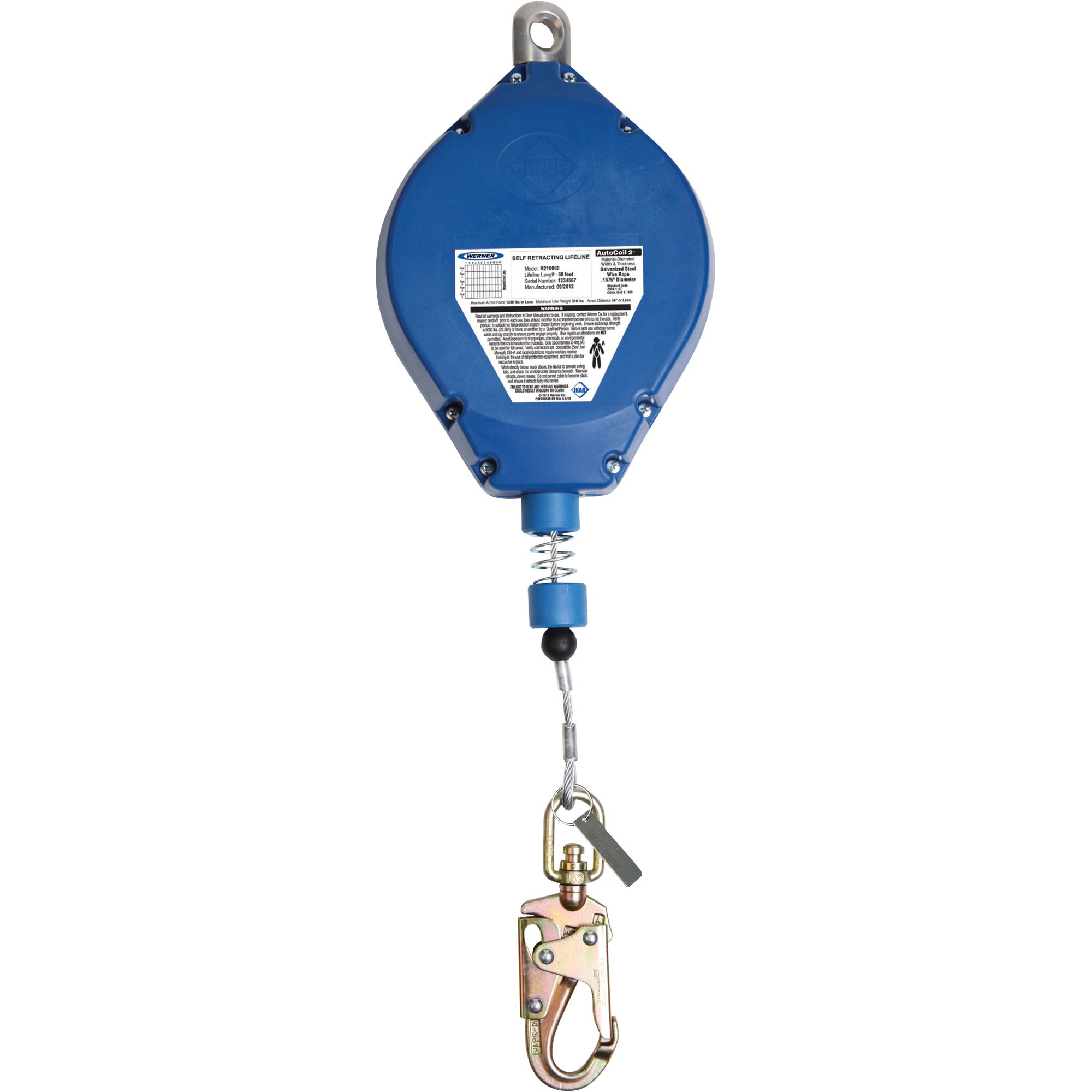 Guardian 50ft. Poly Steel Rope Lifeline — Model 01340 Northern Tool